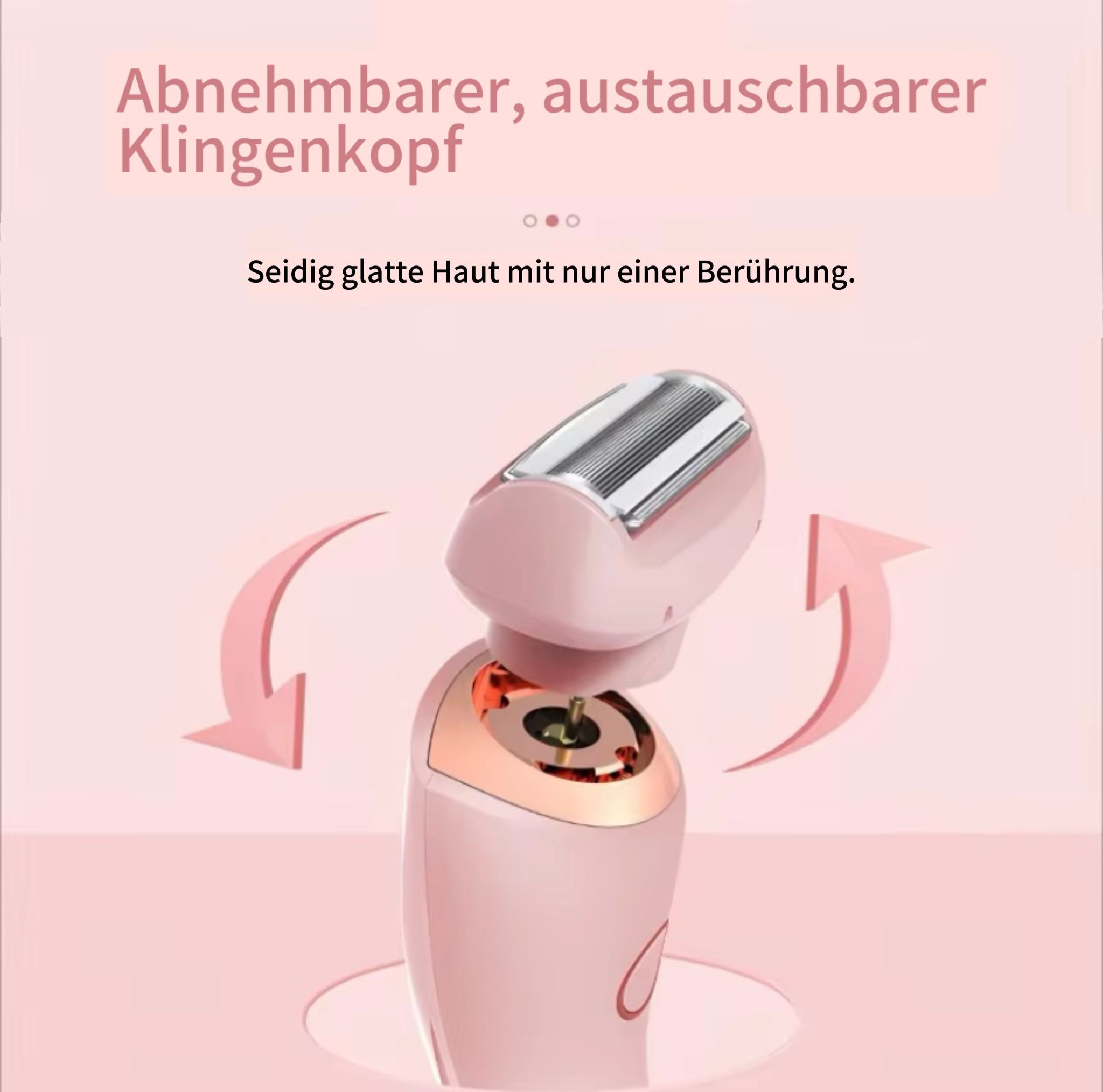 Tragbarer Elektrischer Epilierer – Doppelkopf für glatte Haut ohne Rasierpickel