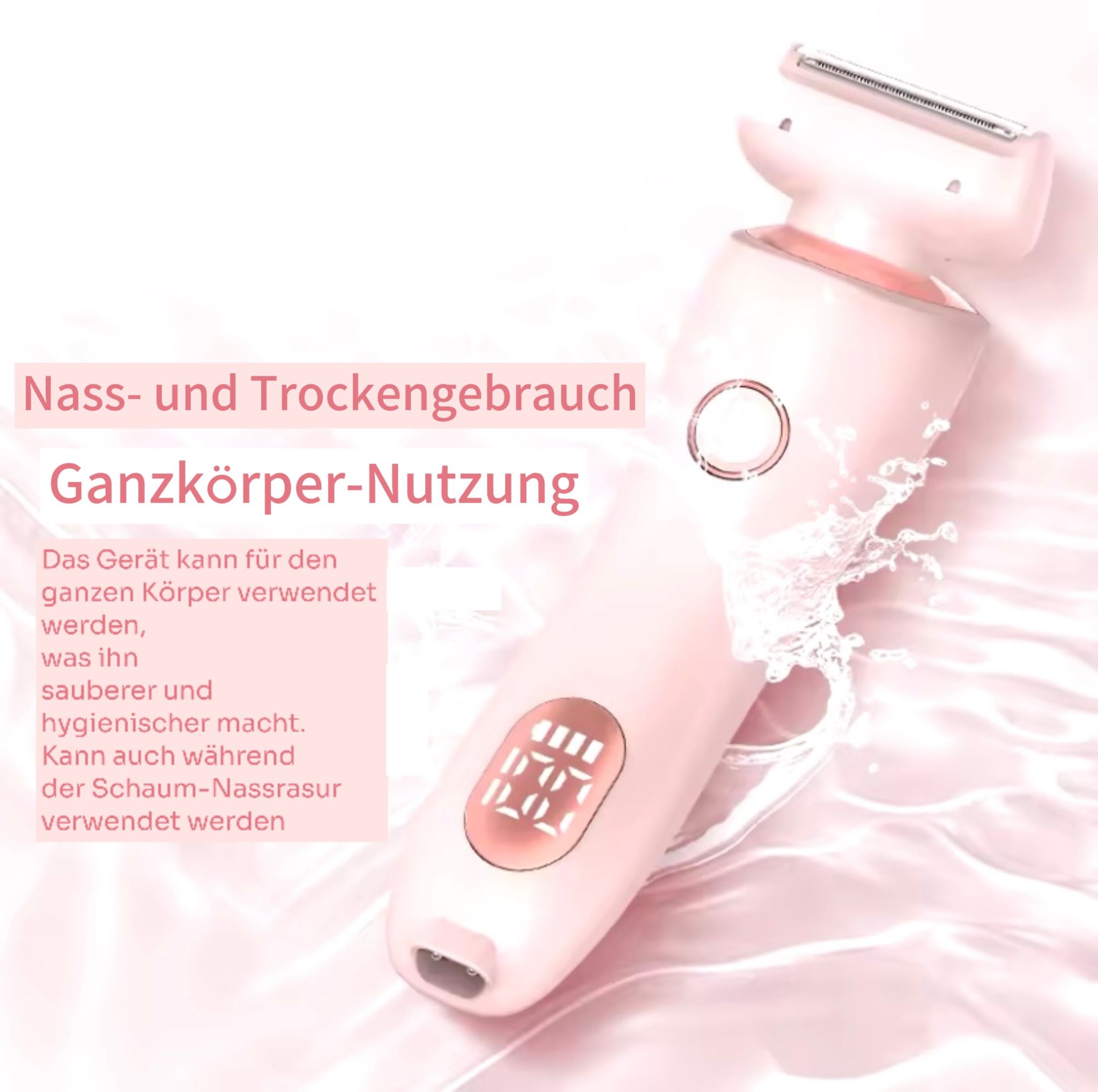 Tragbarer Elektrischer Epilierer – Doppelkopf für glatte Haut ohne Rasierpickel