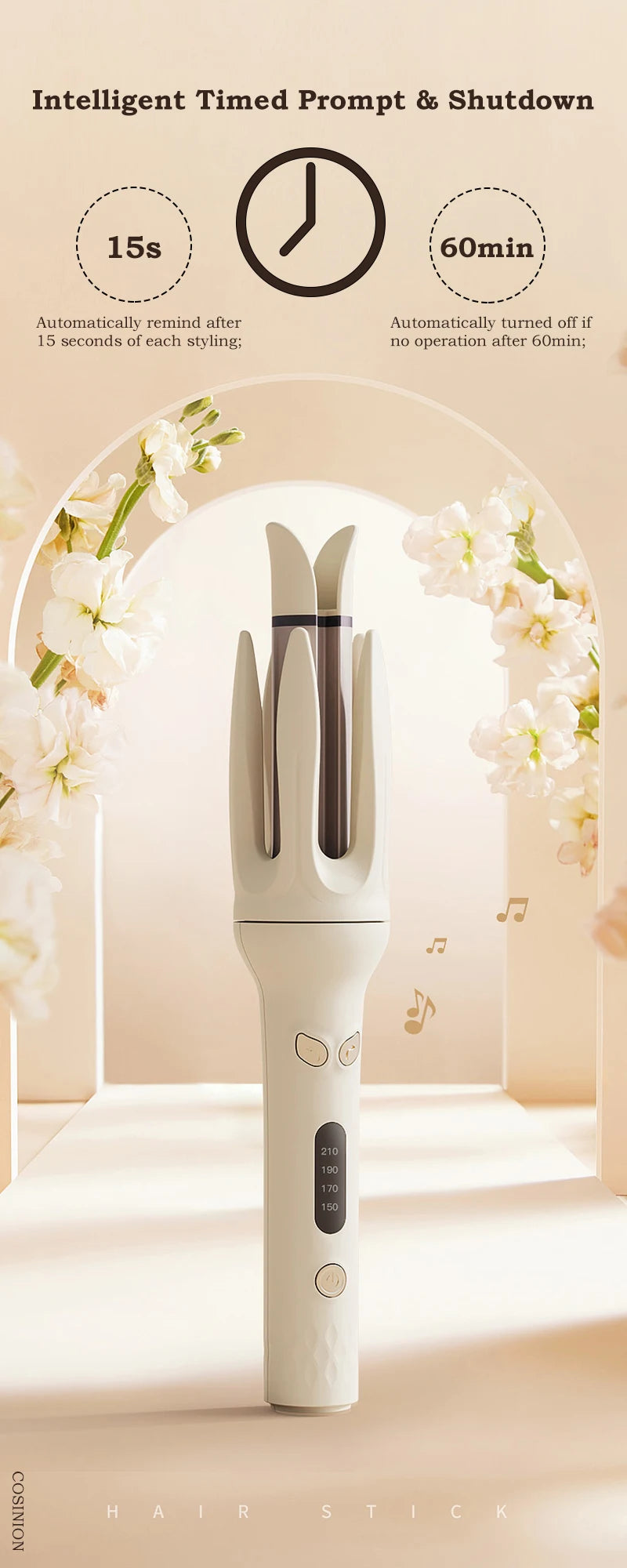 Glamique Automatischer Lockenwickler – Perfekte Locken auf Knopfdruck! ✨