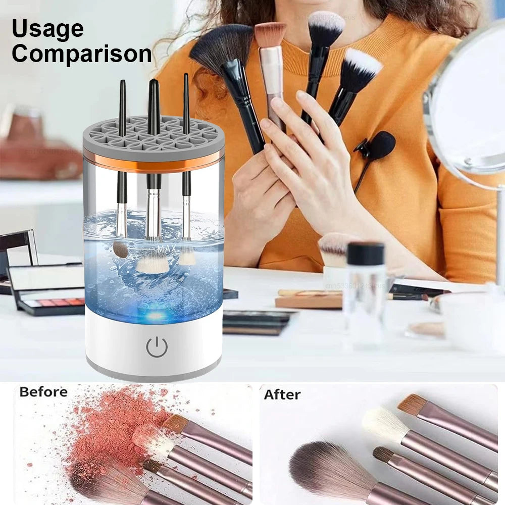 Automatischer Make-up-Pinselreiniger – Saubere Pinsel in Sekunden! ✨💄