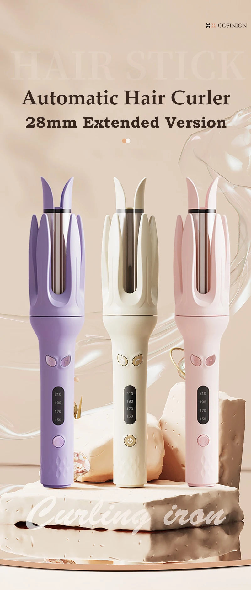 Glamique Automatischer Lockenwickler – Perfekte Locken auf Knopfdruck! ✨
