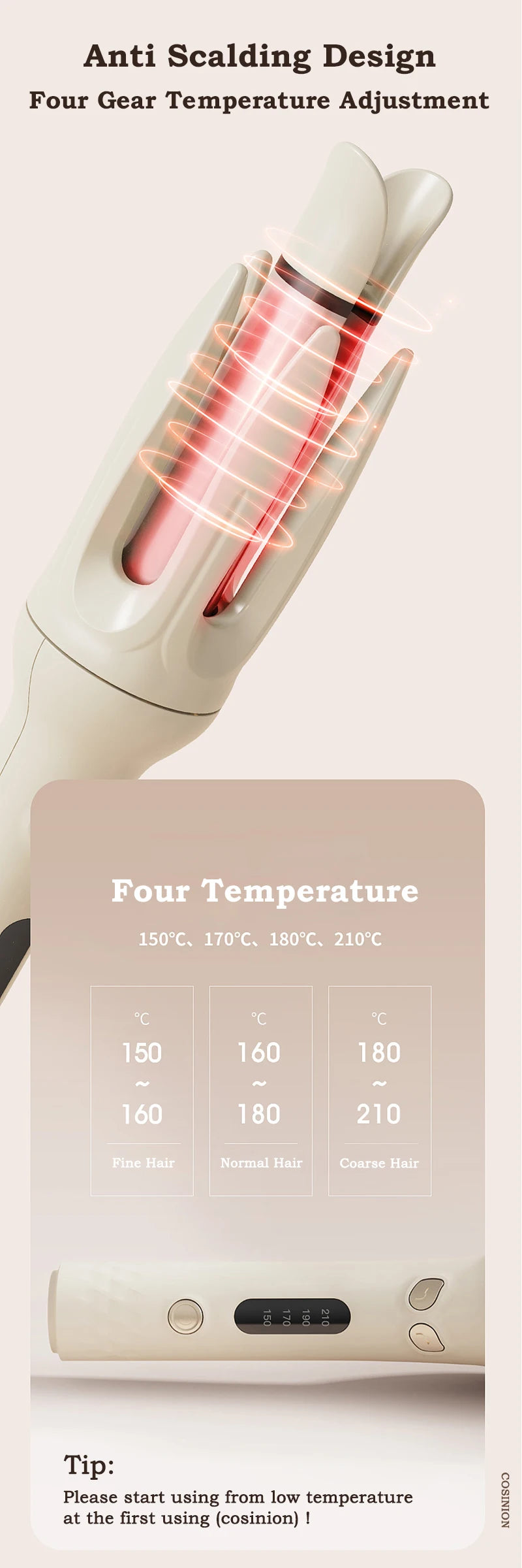 Glamique Automatischer Lockenwickler – Perfekte Locken auf Knopfdruck! ✨